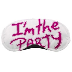 I Am The Party Typographic Design Quote Sleeping Mask by dflcprints