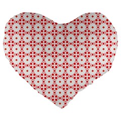 Cute Pretty Elegant Pattern 19  Premium Heart Shape Cushion by GardenOfOphir