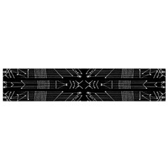 Black And White Tribal Print Flano Scarf (small) by dflcprintsclothing