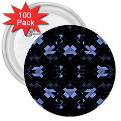 Futuristic Geometric Design 3  Button (100 Pack) by dflcprints