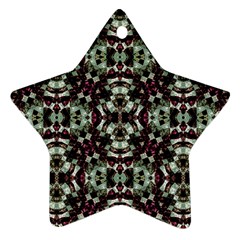 Geometric Grunge Star Ornament (two Sides) by dflcprints