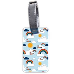 Be Happy Repeat Luggage Tag (two Sides) by Kathrinlegg
