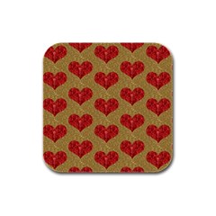 Sparkle Heart  Drink Coasters 4 Pack (square) by Kathrinlegg