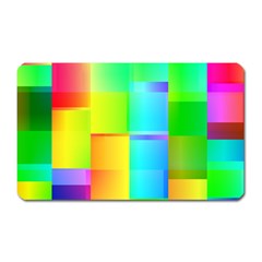 Colorful Gradient Shapes Magnet (rectangular) by LalyLauraFLM