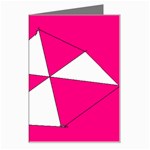 Pink White Art Kids 7000 Greeting Card Left