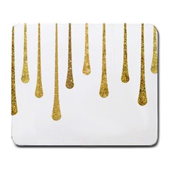 Gold Glitter Paint Large Mouse Pad (rectangle) by Kathrinlegg