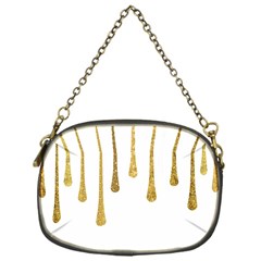 Gold Glitter Paint Chain Purse (one Side) by Kathrinlegg