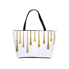 Gold Glitter Paint Large Shoulder Bag by Kathrinlegg