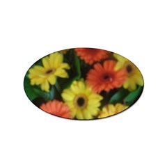 Orange Yellow Daisy Flowers Gerbera Sticker 100 Pack (oval) by yoursparklingshop