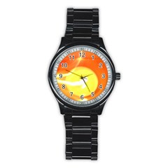 Orange Yellow Flame 5000 Sport Metal Watch (black) by yoursparklingshop