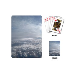 Sky Plane View Playing Cards (mini) by yoursparklingshop