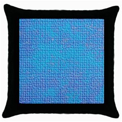 Textured Blue & Purple Abstract Black Throw Pillow Case by StuffOrSomething