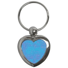 Textured Blue & Purple Abstract Key Chain (heart) by StuffOrSomething