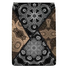 Crazy Beautiful Black Brown Abstract  Removable Flap Cover (l) by OCDesignss