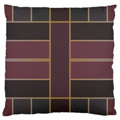 Vertical And Horizontal Rectangles Large Cushion Case (two Sides) by LalyLauraFLM