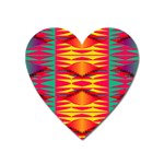 Colorful tribal texture Magnet (Heart) Front
