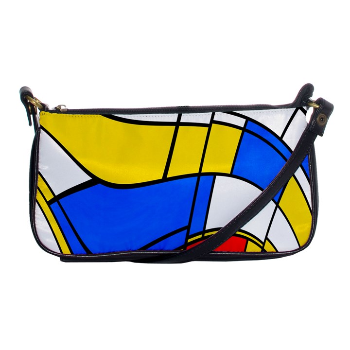 Colorful distorted shapes Shoulder Clutch Bag