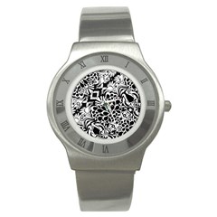 70 s Wallpaper Stainless Steel Watch (slim) by KirstenStar