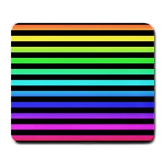Rainbow Stripes Large Mouse Pad (rectangle) by ArtistRoseanneJones
