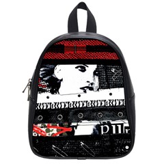 Punk Chick School Bag (small) by ArtistRoseanneJones