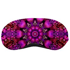 Pink Fractal Kaleidoscope  Sleeping Mask by KirstenStar