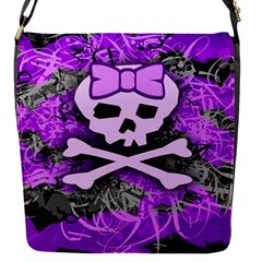 Purple Girly Skull Removable Flap Cover (s) by ArtistRoseanneJones