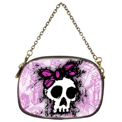 Sketched Skull Princess Chain Purse (one Side) by ArtistRoseanneJones