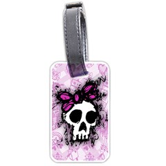 Sketched Skull Princess Luggage Tag (two Sides)