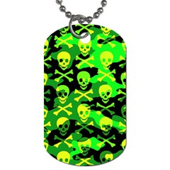 Skull Camouflage Dog Tag (two-sided)  by ArtistRoseanneJones