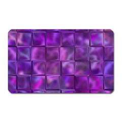 Purple Squares Magnet (rectangular) by KirstenStar