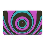Distorted concentric circles Magnet (Rectangular) Front