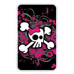 Girly Skull And Crossbones Memory Card Reader (rectangular) by ArtistRoseanneJones