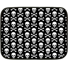 Skull And Crossbones Pattern Mini Fleece Blanket (two Sided) by ArtistRoseanneJones