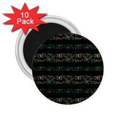 Modern Lace Stripe Pattern 2 25  Button Magnet (10 Pack) by dflcprints