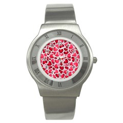 Candy Hearts Stainless Steel Watch (slim) by KirstenStar