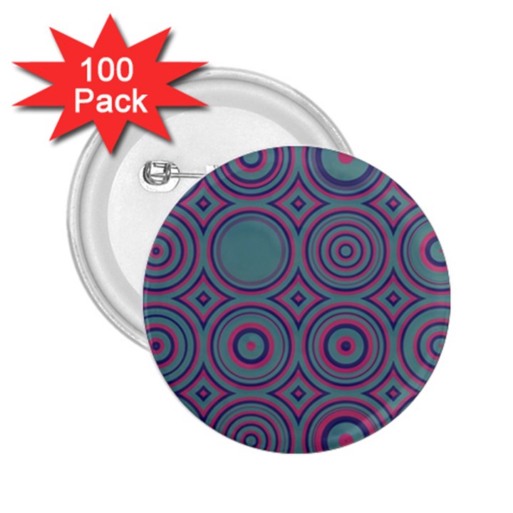 Concentric circles pattern 2.25  Button (100 pack)