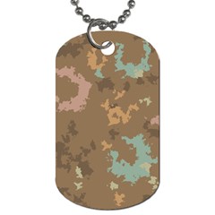 Paint Strokes In Retro Colors Dog Tag (two Sides) by LalyLauraFLM
