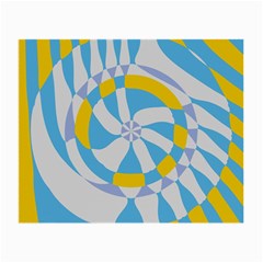 Abstract Flower In Concentric Circles Small Glasses Cloth by LalyLauraFLM