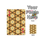 Faux Animal Print Pattern Playing Cards 54 (Mini)  Front - Diamond9
