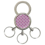 Cute Pretty Elegant Pattern 3-Ring Key Chains