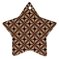 Cute Pretty Elegant Pattern Star Ornament (two Sides)  by GardenOfOphir