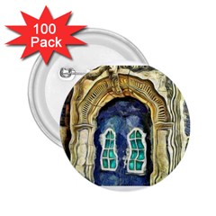 Luebeck Germany Arched Church Doorway 2 25  Buttons (100 Pack)  by karynpetersart