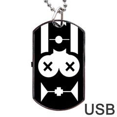 Restraint Dog Tag Usb Flash (two Sides)  by ArtistRoseanneJones