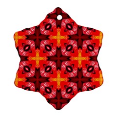 Cute Pretty Elegant Pattern Snowflake Ornament (2-side) by GardenOfOphir