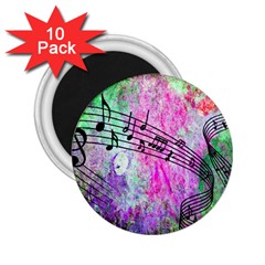 Abstract Music  2 25  Magnets (10 Pack) 