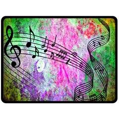 Abstract Music  Fleece Blanket (large) 