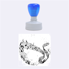 Abstract Music  Rubber Round Stamps (medium)