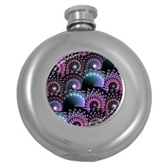 Stunning Sea Shells Round Hip Flask (5 Oz) by KirstenStar