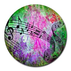 Abstract Music 2 Round Mousepads