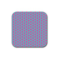 Cute Pretty Elegant Pattern Rubber Coaster (square)  by GardenOfOphir